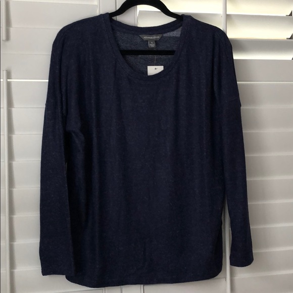 🆕 Alexander Jordan Navy Heathered Sweater, Small - Picture 1 of 3